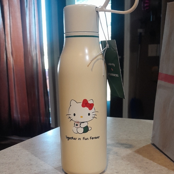 Starbucks Cream Bottle with Hello Kitty Design,New Products : American Fashion Style Bags On Sale
